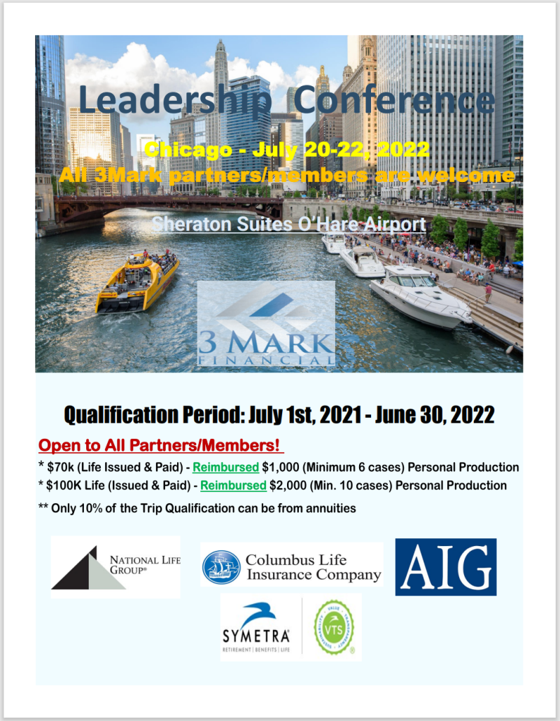 Leadership Conference Chicago (July 2022, 2022) 3 Mark Financial